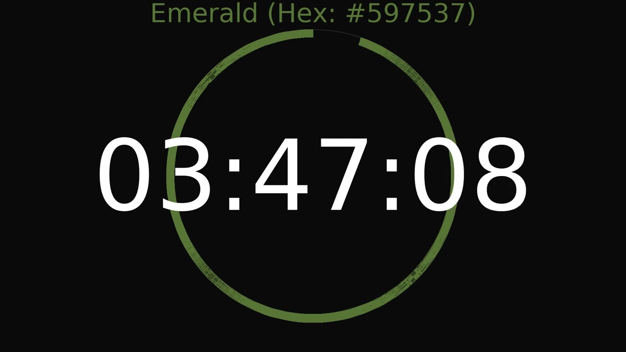 4 Hour Timer | Emerald Colour
