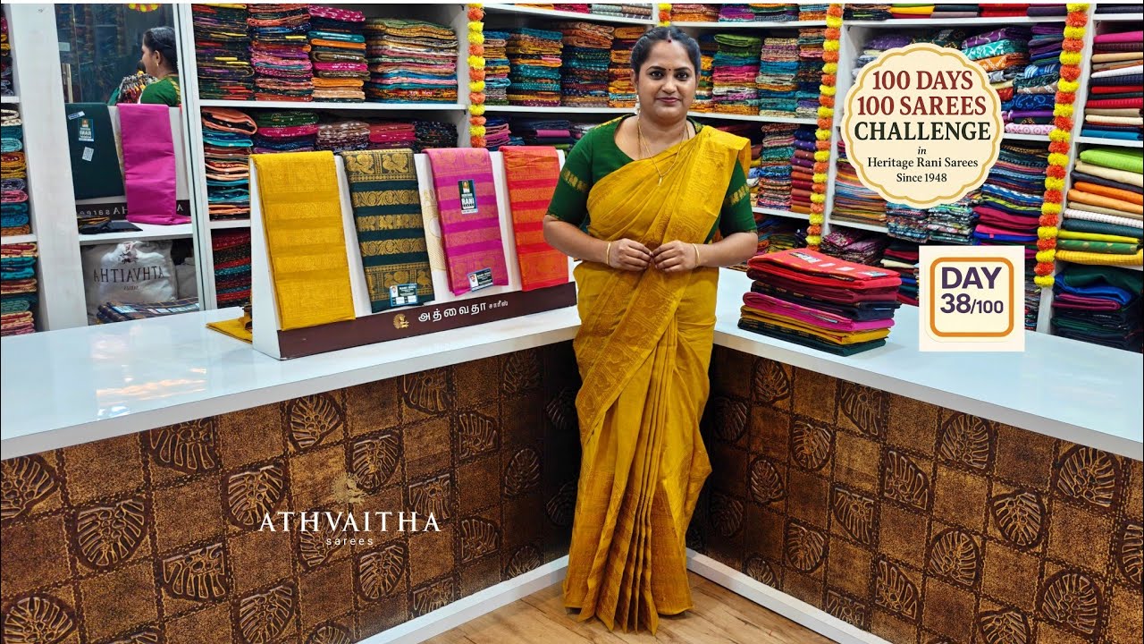 Day 38 - Rani Sungudi Cotton Sarees #saree #sungudi #cottonsarees #cottonsaree #handloom