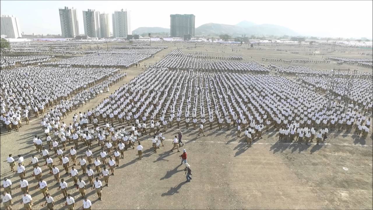 Shiv-shakti sangam..RSS program.#03/01/2016#aerialshoot#by Aerial mappers# pune#bydrone camera