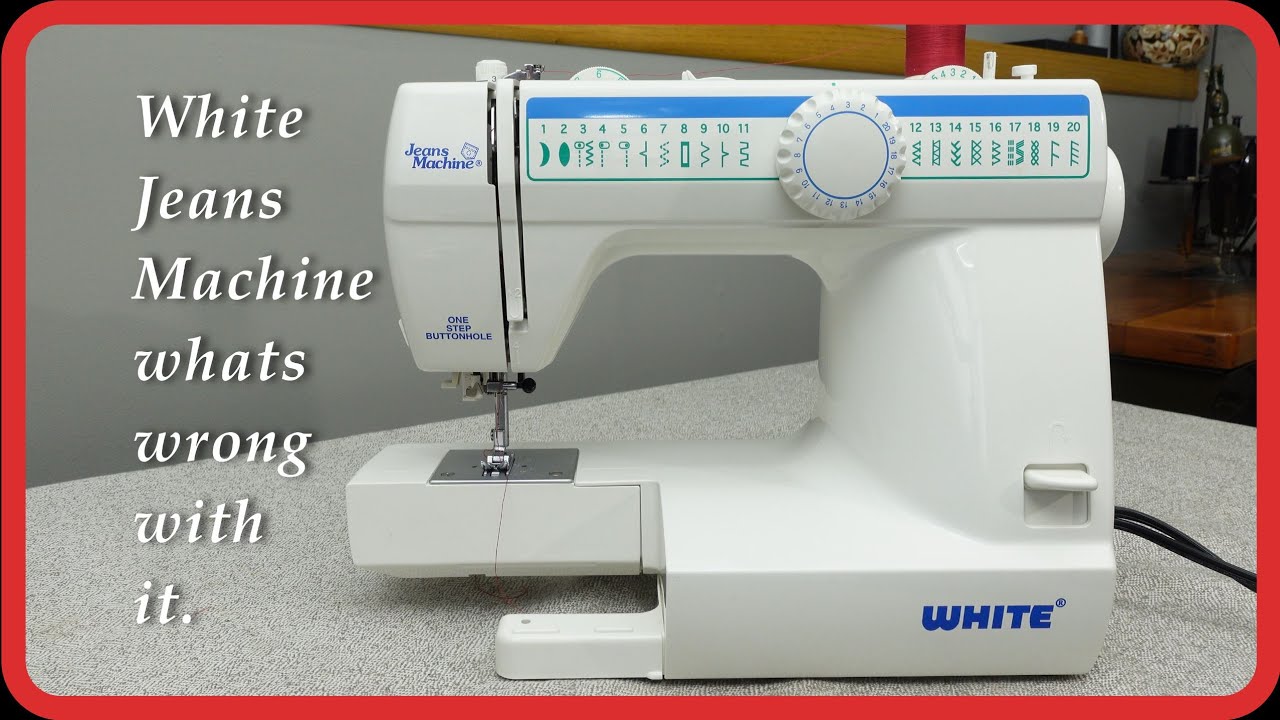 White Jeans Machine sewing machine lets fix it.