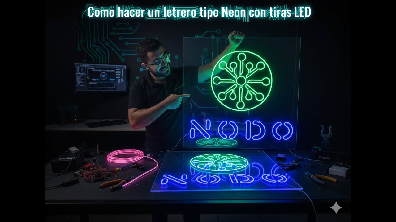 Cómo hacer un letrero neón flex con tiras LED | Paso a paso desde cero