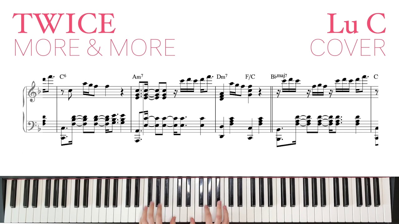TWICE -  MORE & MORE (lofi piano cover by Lu C)