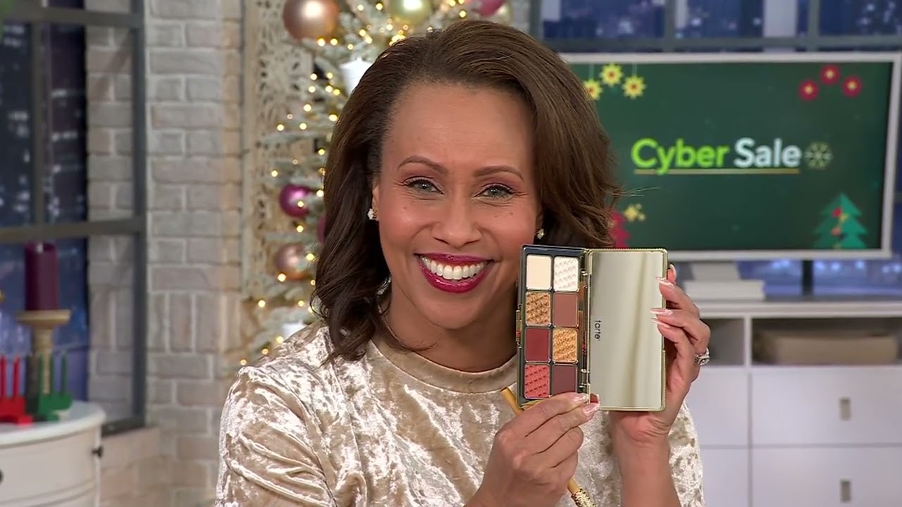 tarte Golden Era Amazonian Clay Eye Palette Trio w/ Brushes on QVC