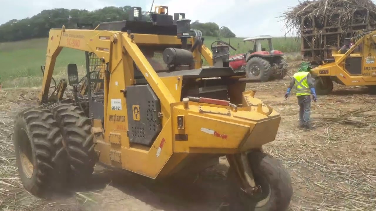 carregamento de cana  carregadeira bel carregando safra 24 25 da usina santo Antonio