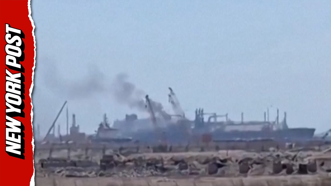 Fire Engulfs U.S.-Owned Gas Tanker in Egypt Following Suspected Drone Strike