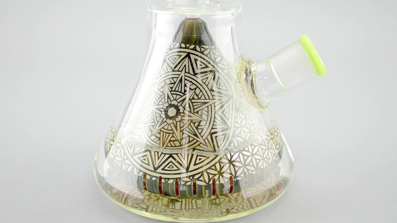 Cheech Glass Double Percolator Beaker Bong