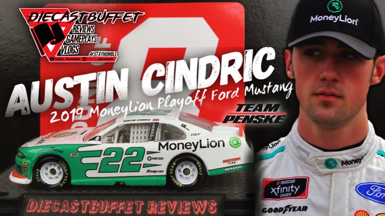 2019 AUSTIN CINDRIC MONEYLION PLAYOFF FORD MUSTANG Diecastbuffet Reviews Nascar Diecast 1/64