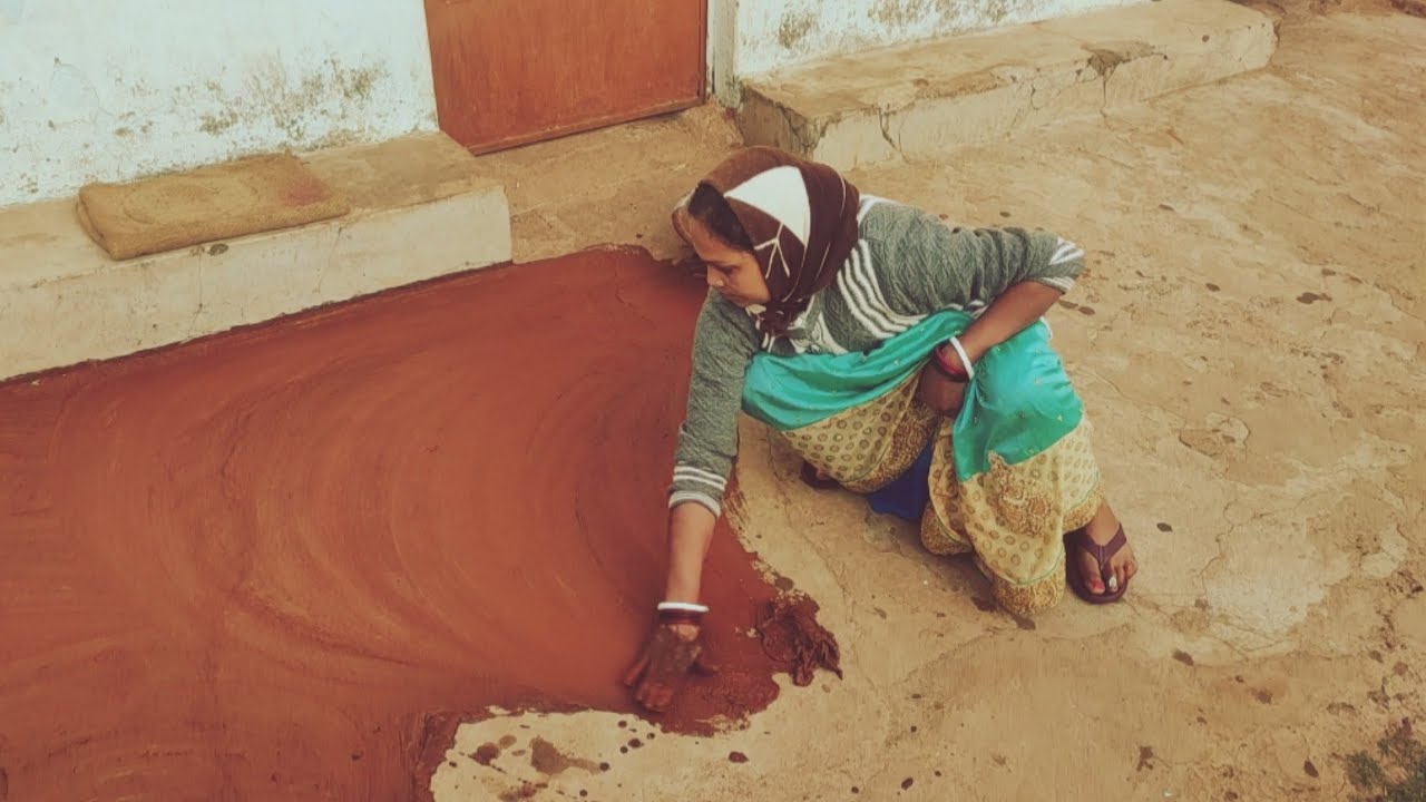 सुबह सवेरे कर डाली आंगन की पुताई || Daily Routine Balls Video || #gunjanwithfamilyvlogs 