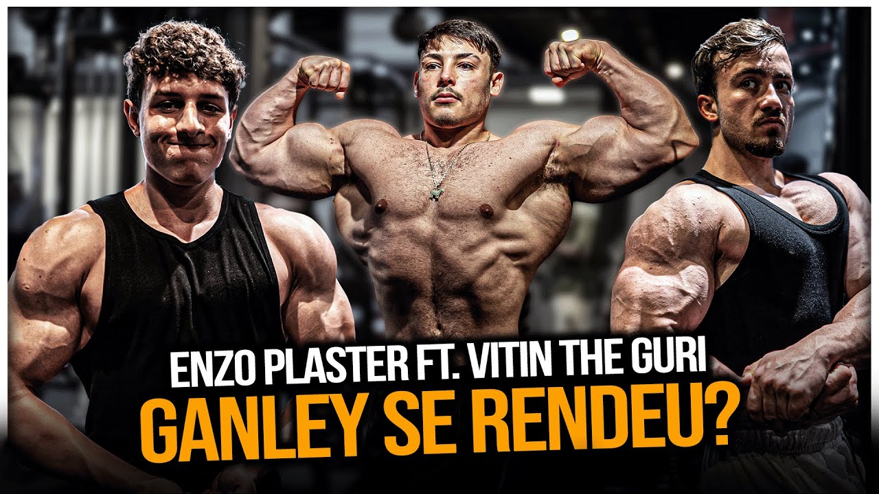 GANLEY ft. VITIN E ENZO PLASTER DESTRUINDO NO LOW VOLUME!! | *treino de peito*