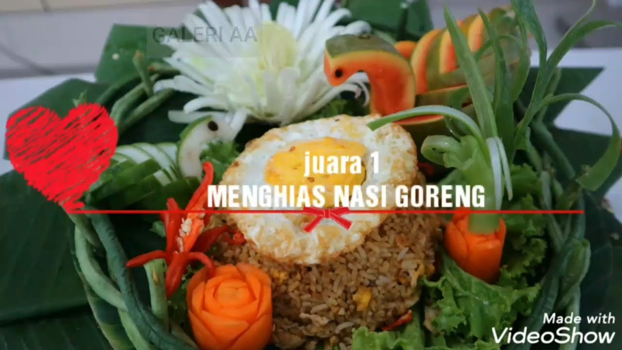 IDE MENGHIAS NASI GORENG | LOMBA MENGHIAS NASI GORENG | UKIR BUAH
