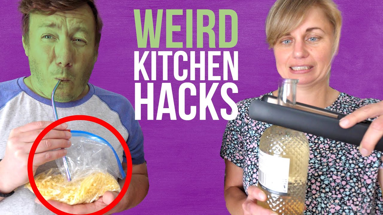 We tested Viral Kitchen Hacks | Can You Open Wine with Hair Straighteners?