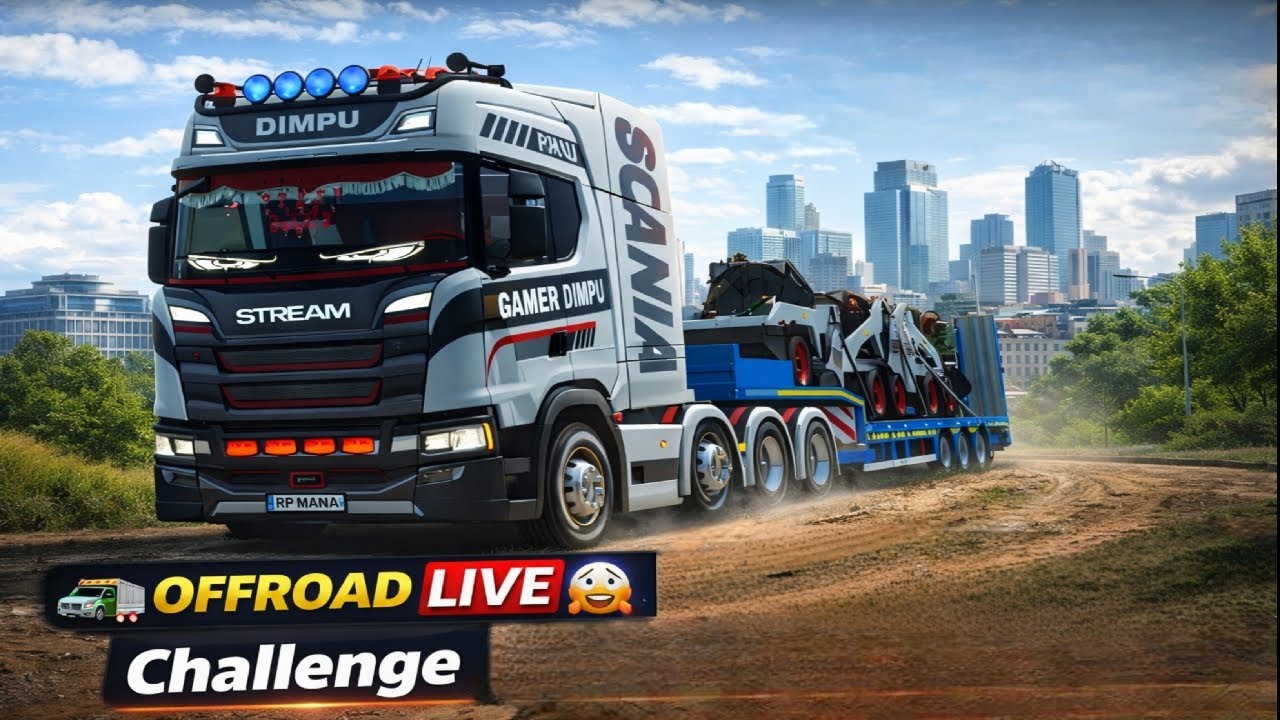 🚛 OFFROAD LIVE 😱 Stuttgart to Quarry Challenge | Truckers of Europe 3 #shorts #live #toe3