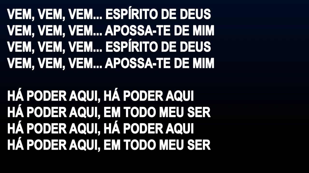 Deus forte como Jesus/Davi dançava/O homem da Galileia/Eu tenho um barco/vem Espírito de Deus/Jacó