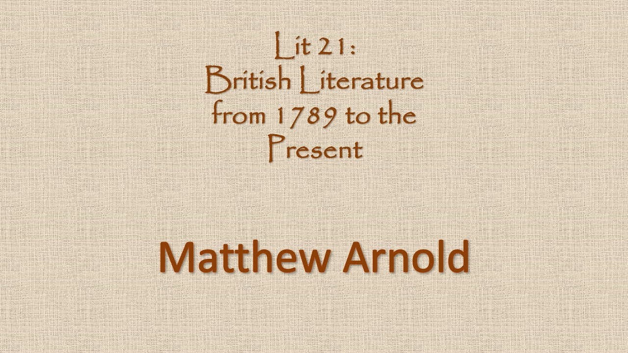 Matthew Arnold, 