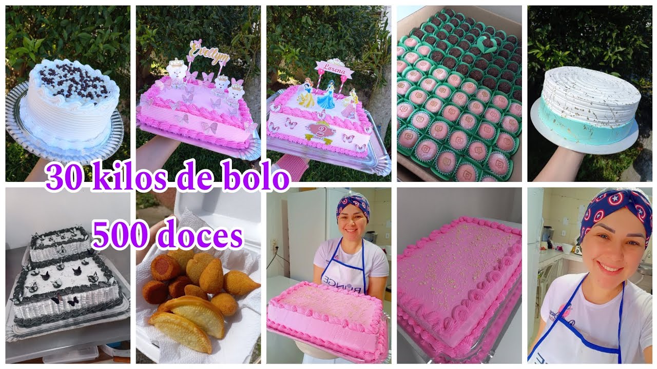 💥 30 kilos de bolo+500 doces / comprei uma fritadeira 💥achei que não ia dar conta 🥵🥵 #confeitaria
