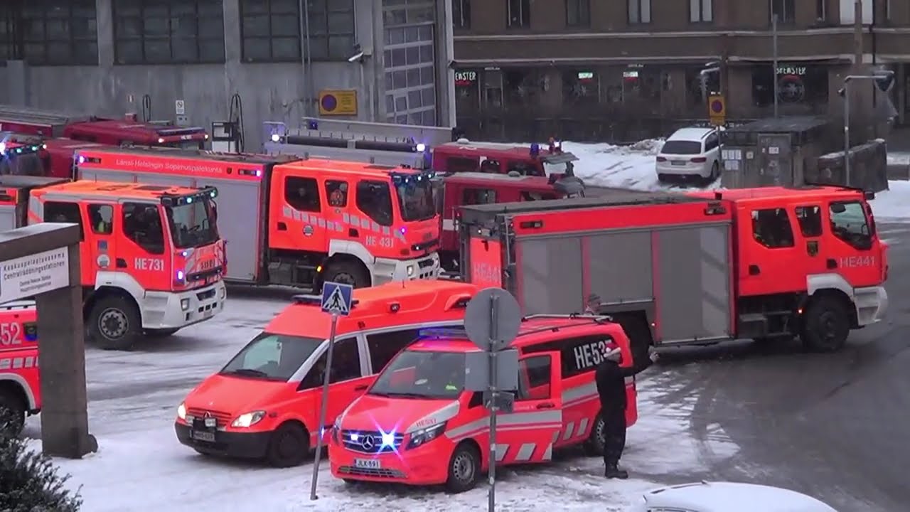 Voluntary Fire brigades Christmas Eve round Helsinki 2023 and 2024