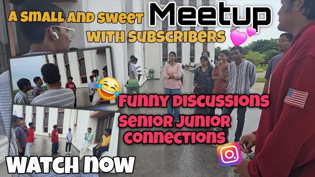 A small and sweet meetup with my subscribers #fypage #meetup #funny #btech #btechlife #trending