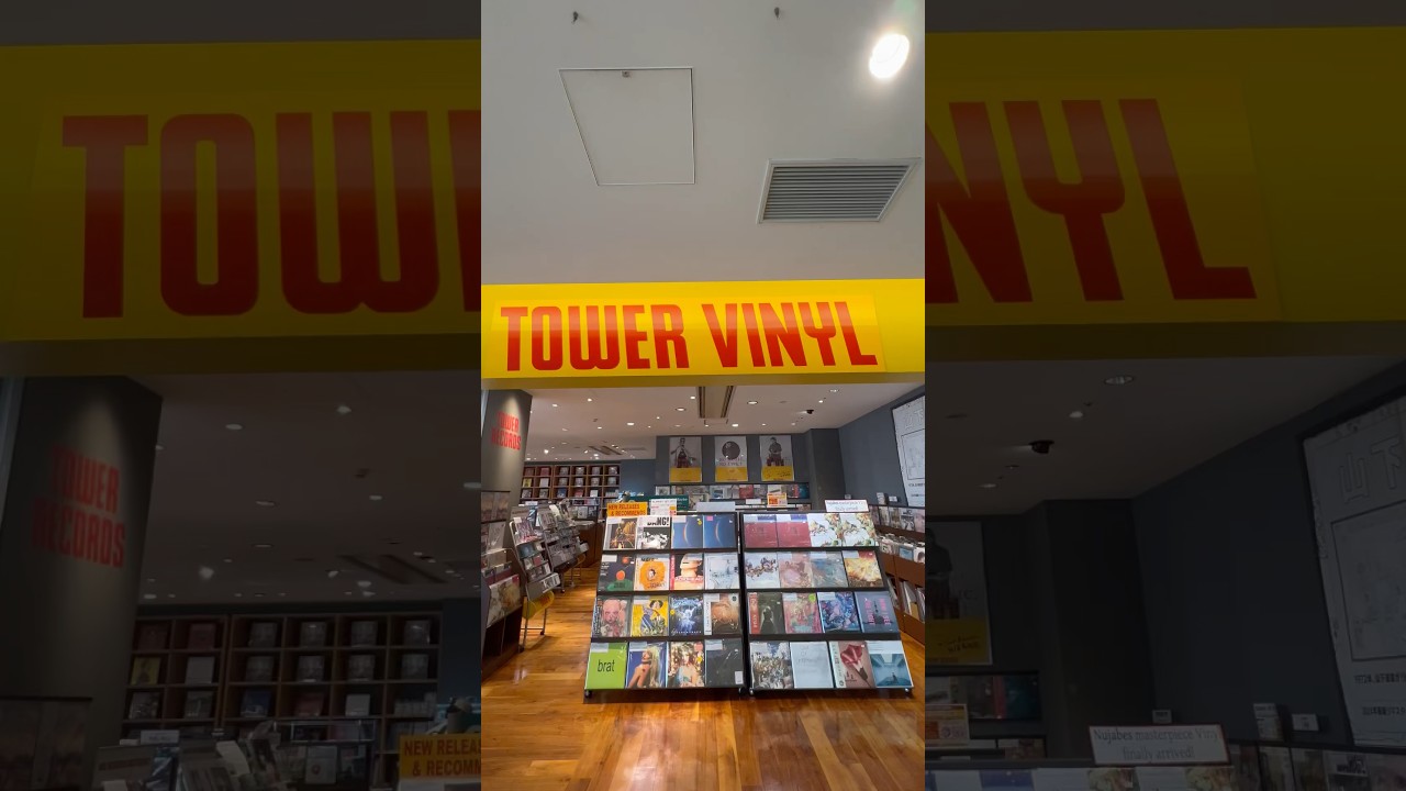 A Must-See for Vinyl and Tower Records Fans! Quick Tour Inside Osaka Tower Records #vinyl #japan #dj
