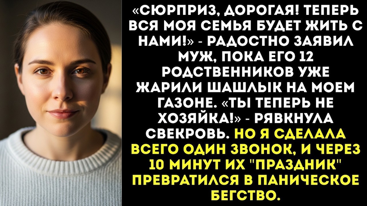 Вернулась из командировки, а муж заселил в мой дом всю свою родню из аула...