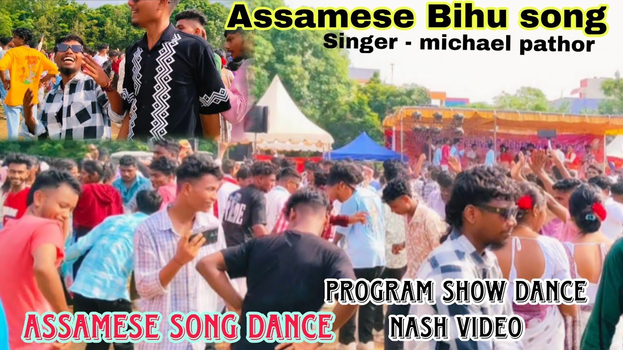 Assamese Bihu song dance video // michael pathor Bihu song // chennai karam program show michael 🕺💃