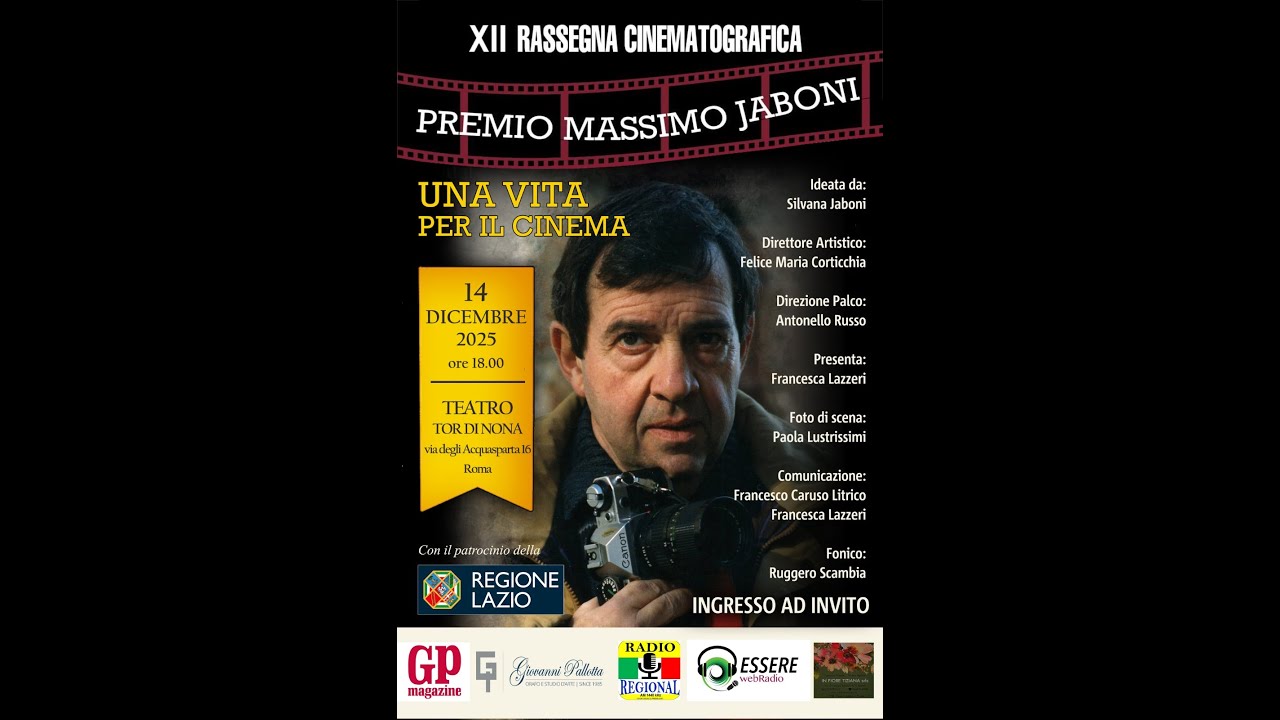 XII EDIZIONE  PREMIO MASSIMO JABONI 2025 - TEATRO TORDINONA