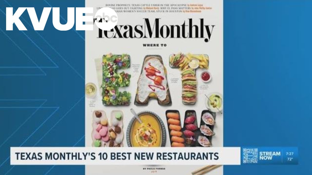 Texas Monthly releases list of the 10 best new restaurants in the state