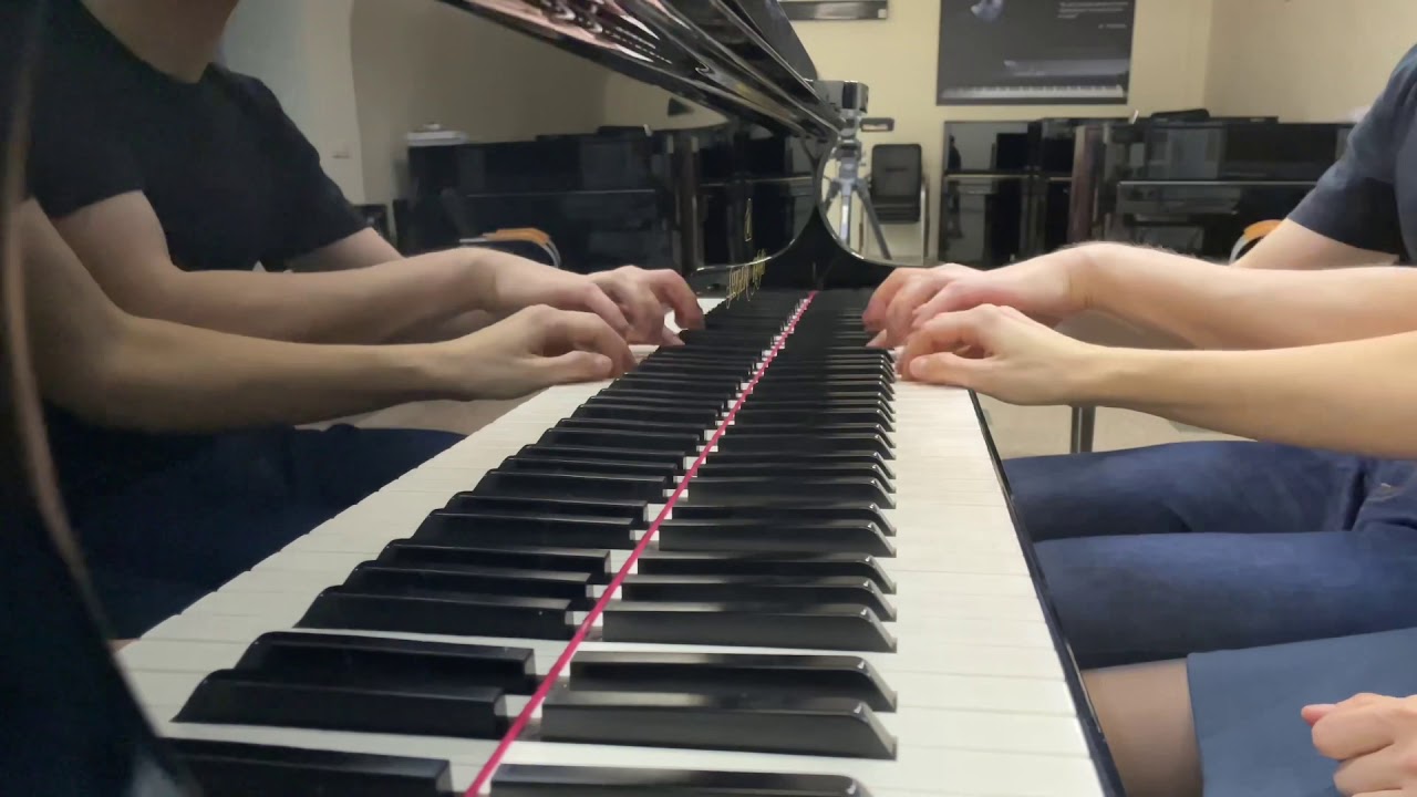 Overture from The Magic Flute piano 4 hands transcription