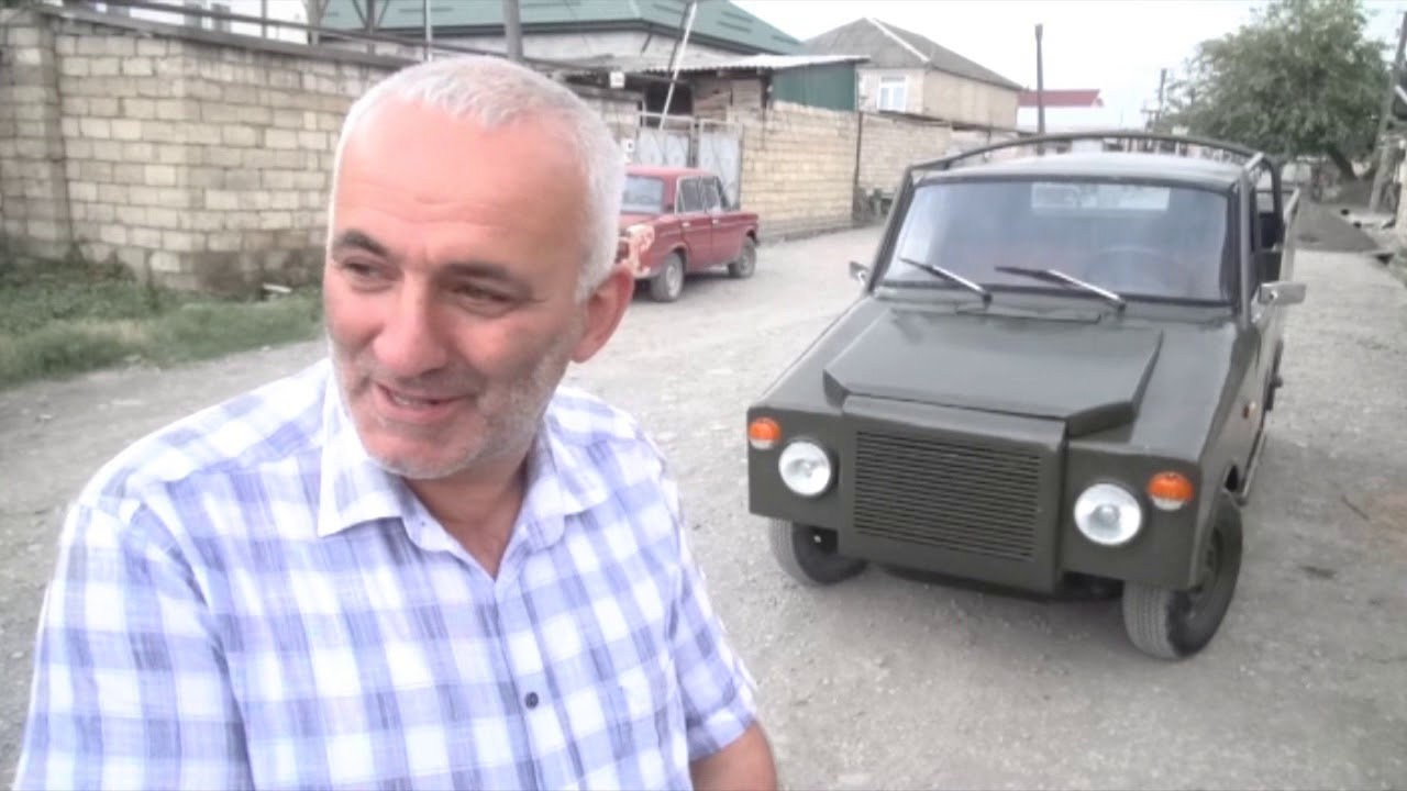 Xaçmaz sakini qeyri-adi avtomobil düzəldib