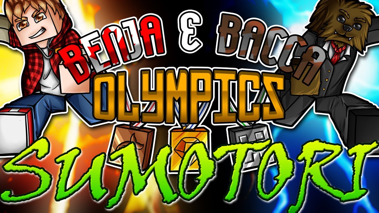 Minecraft Benja and Bacca Olympics: Sumotori (Challenge #11) | JeromeASF