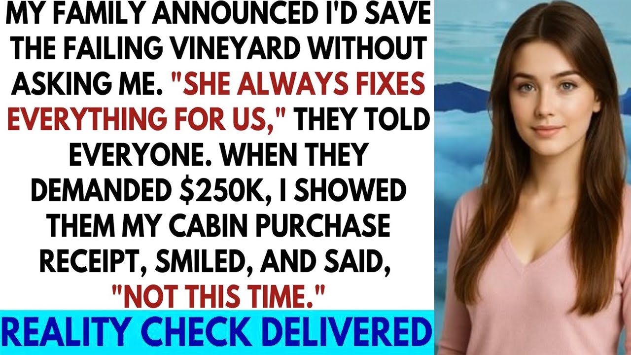 My Family Promised My Money to Save My Sister’s Vineyard—So I Bought My Freedom Instead