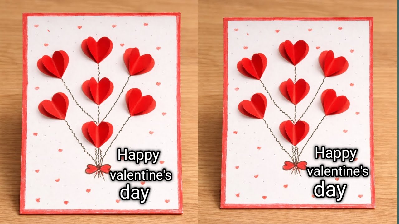  Valentine’s Day Card Idea | Easy & Beautiful Handmade Valentines Day Card