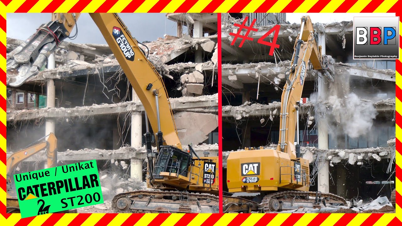 *Unique* Caterpillar ST200 Demolition Excavator w. MBI MS140, Kaufhof Landau, 25.02.2022. #4