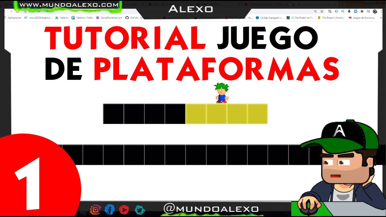 ► Tutorial Construct 2 en Español 🎮 Como hacer videojuegos PARTE 1 / JUEGO DE PLATAFORMAS