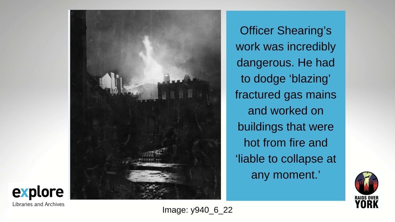 Raids Over York - Baedeker Raid - ARP Wardens and Officer Shearing