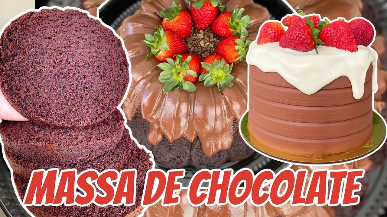 MASSA DE CHOCOLATE ESTRUTURADA E MOLHADA
