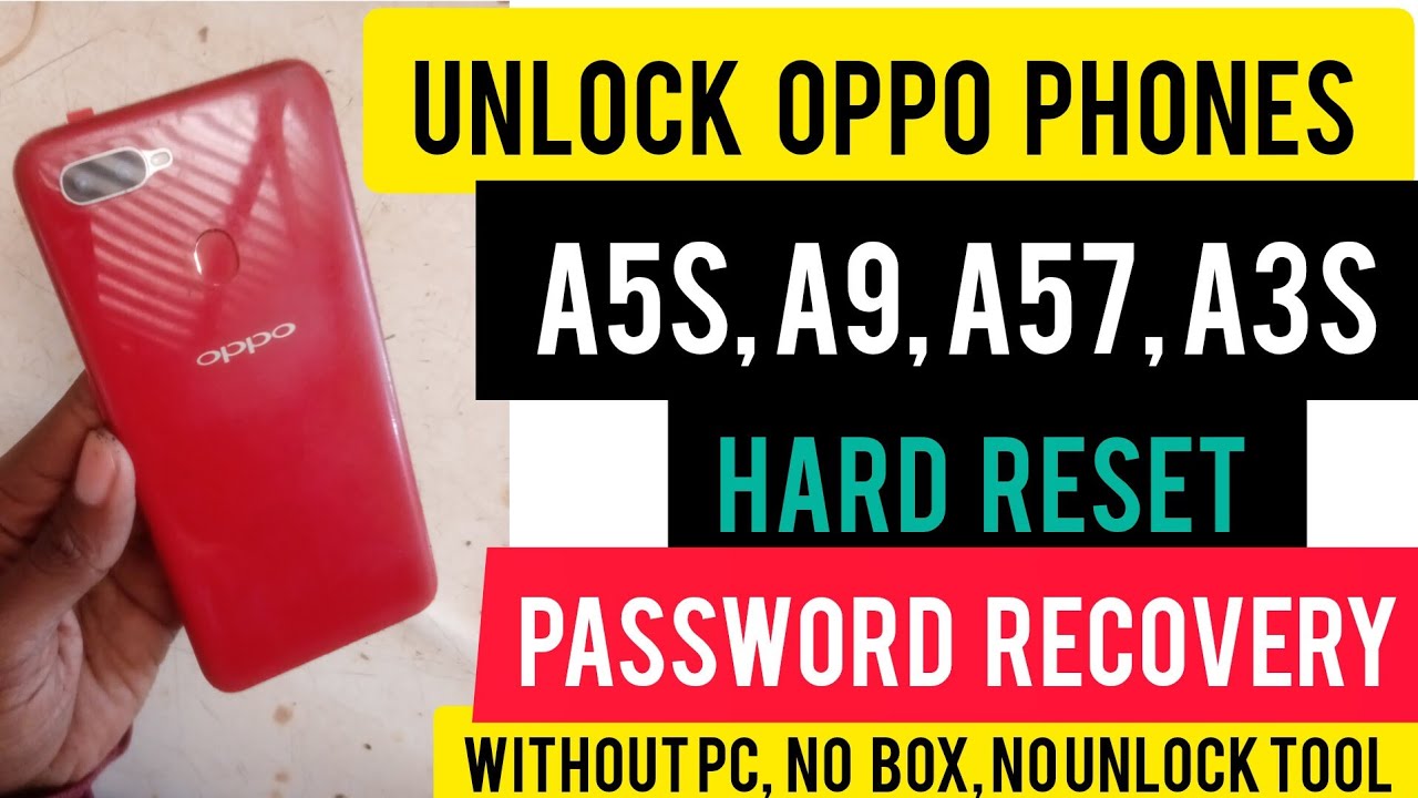 OPPO A5S HARD RESET || OPPO A5S FORGOT PASSWORD UNLOCK || PASSWORD RECOVERY WITHOUT PC |NO BOX |2025