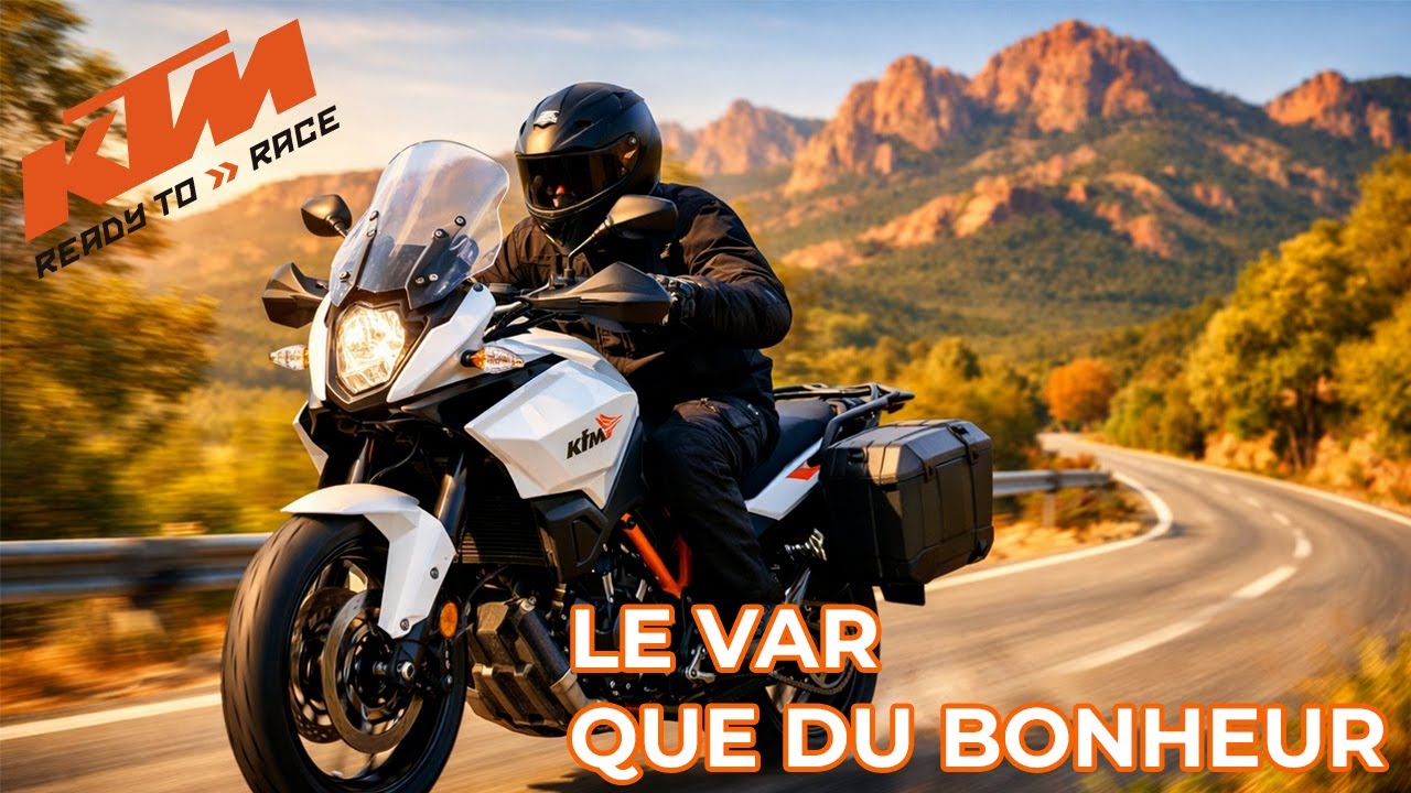 Route sympatoche dans le Var en moto ► KTM 1290 Super Adventure 4k