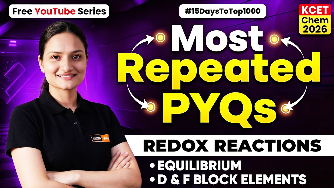 😱 KCET Chemistry LIVE Important Questions | 3 Chapters in One Shot #15DaysToTop1000 #15dayschallenge