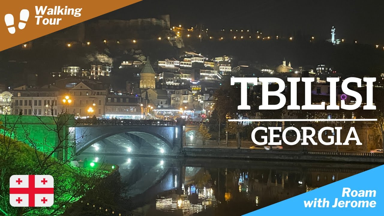OLD TOWN - TBILISI, GEORGIA 🇬🇪 | TBILISI WALKING TOUR at NIGHT [4K] | Part 1