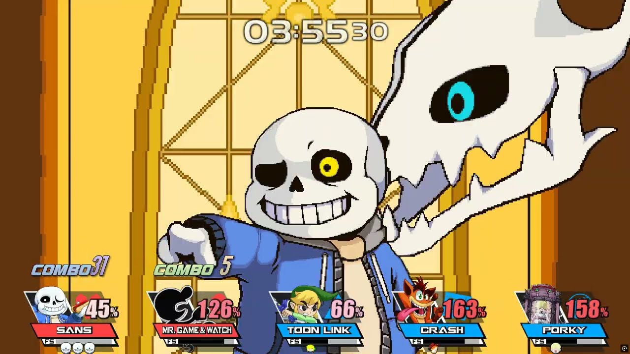 Sans breaks the game (literally)