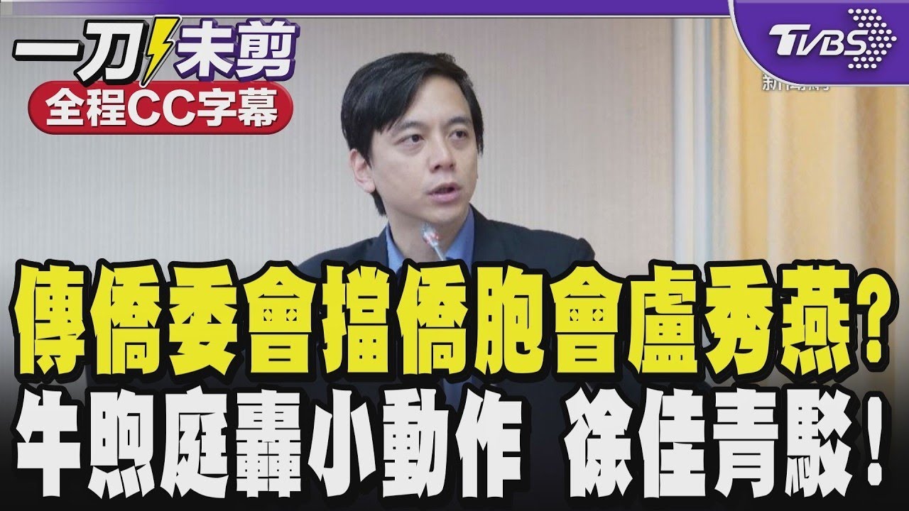 【全程字幕】藍綠訪美大不同? 盧秀燕今訪美 傳僑委會擋旅美僑胞會盧 徐佳青駁斥「阻撓說」:僑委會不是政府打手 牛煦庭轟官方小動作｜TVBS新聞