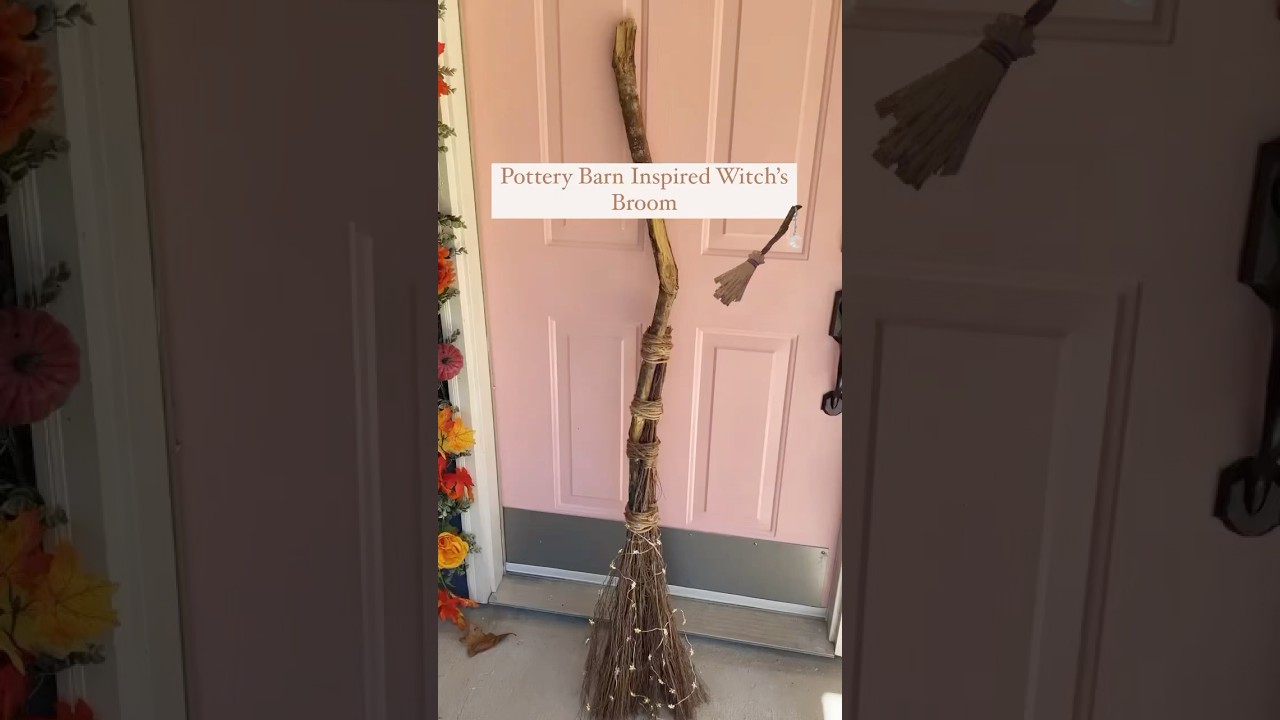 Pottery Barn Inspired Witch&rsquo;s Broom DIY 🧙🧹