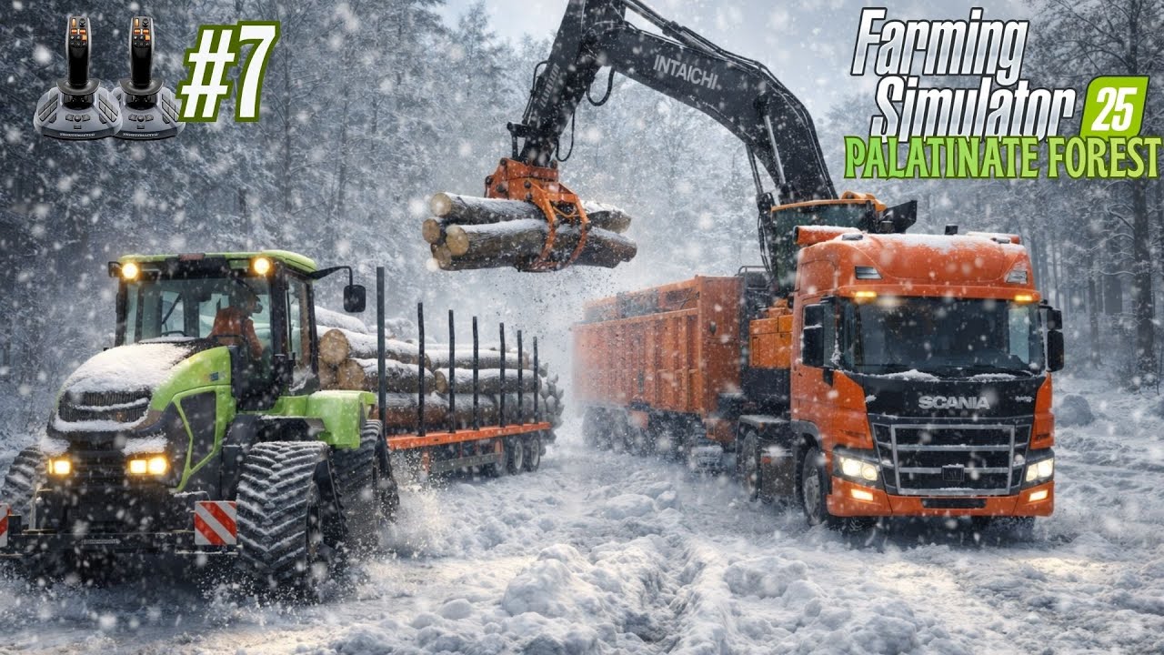 The SNOW Hit Us MID-OPERATION! ❄️ Co-Op Logging & Sawmill Chaos | FS25