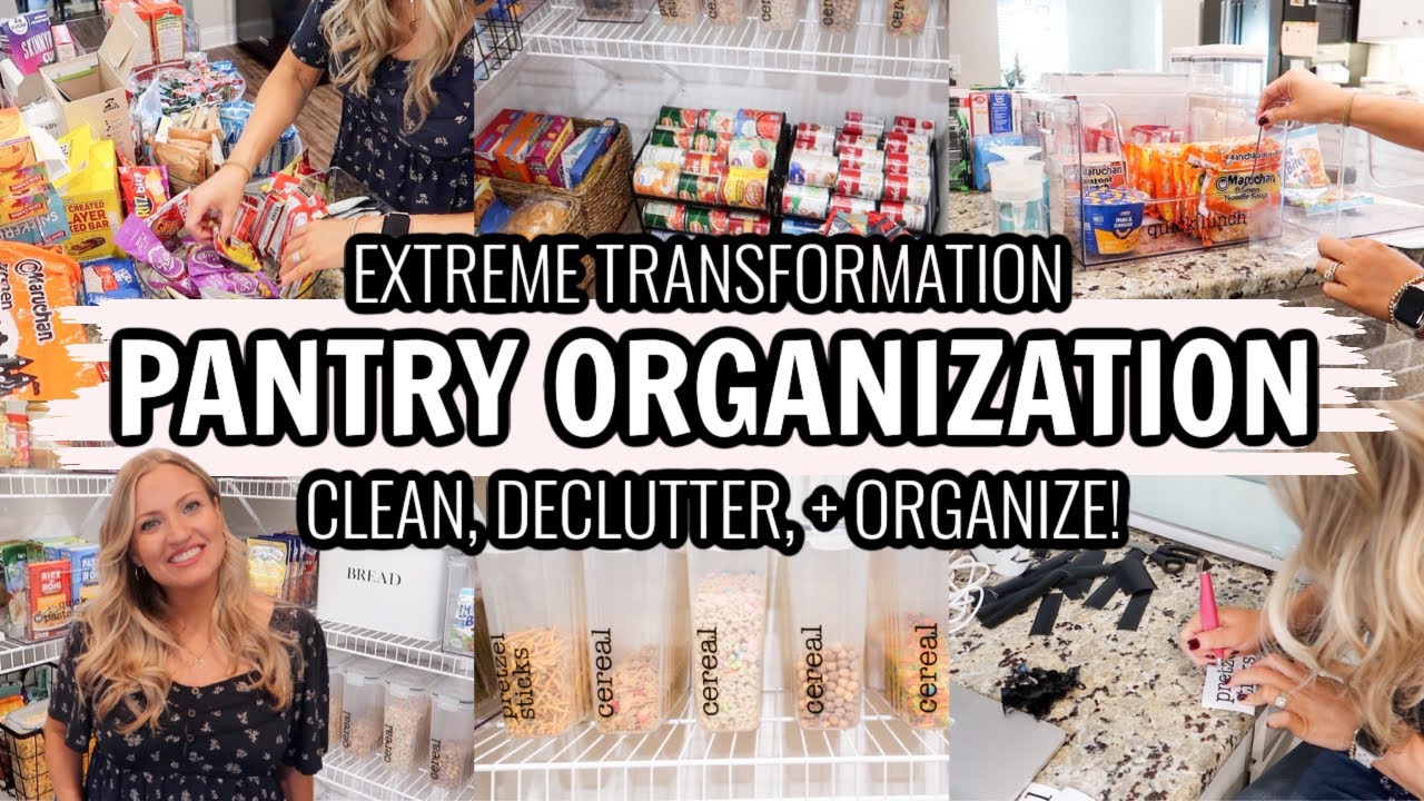 EXTREME PANTRY REFRESH! | PANTRY DEEP CLEAN, DECLUTTER, + ORGANIZE | Organizing Chaos
