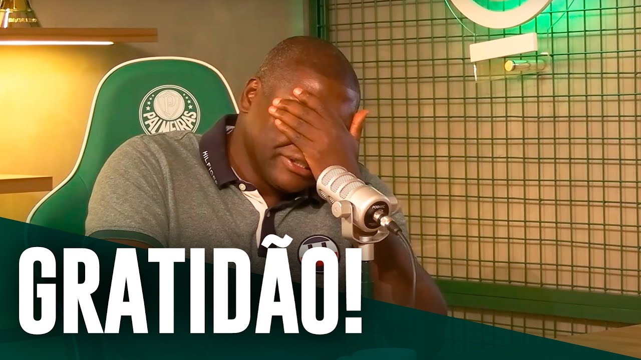 CLÉBER SE EMOCIONA AO FALAR DO PALMEIRAS