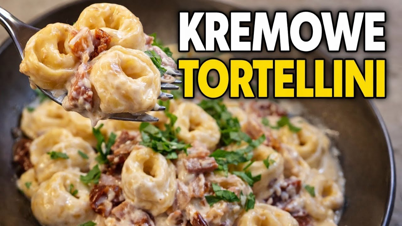 Tortellini w sosie mascarpone z suszonymi pomidorami i szynką parmeńską |  MajkelGotuje