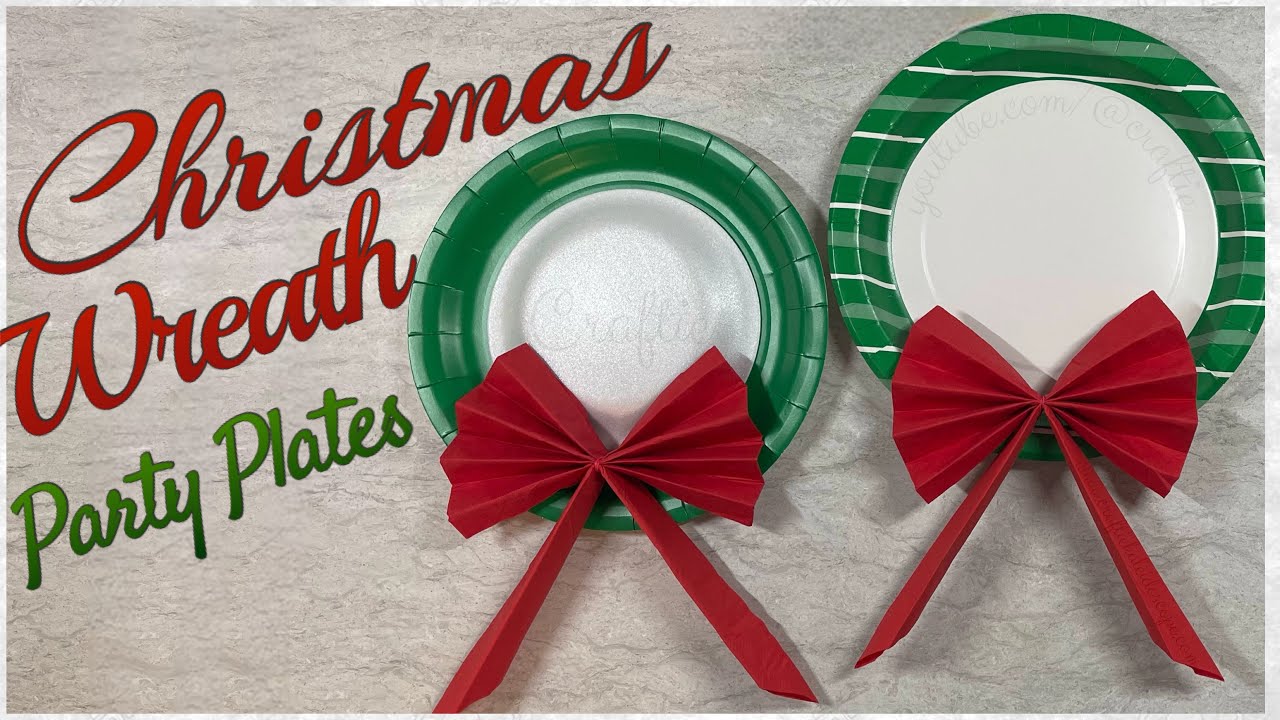 Christmas Wreath Party Plates