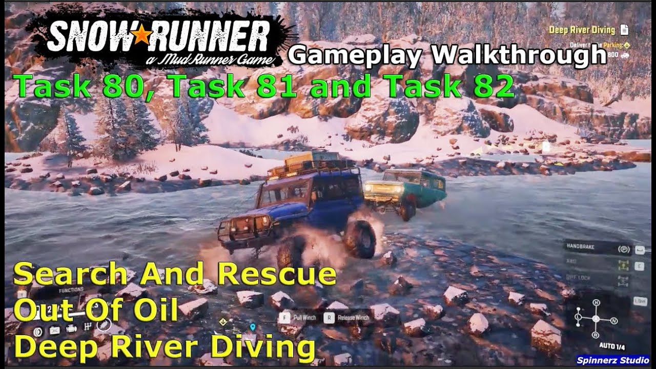 SnowRunner - Search And Rescue | SnowRunner - Out Of Oil | SnowRunner   Deep River Diving