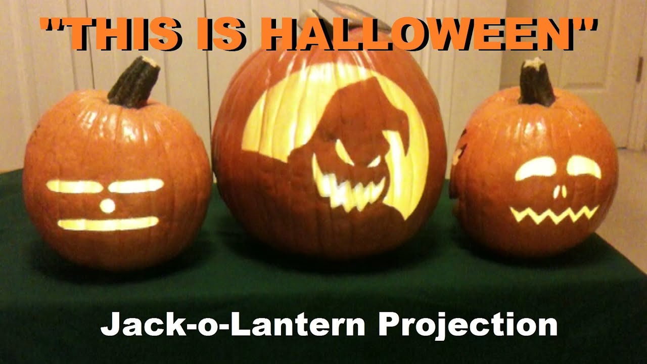 This Is Halloween - Singing Pumpkins Jack-o-Lantern Projection!