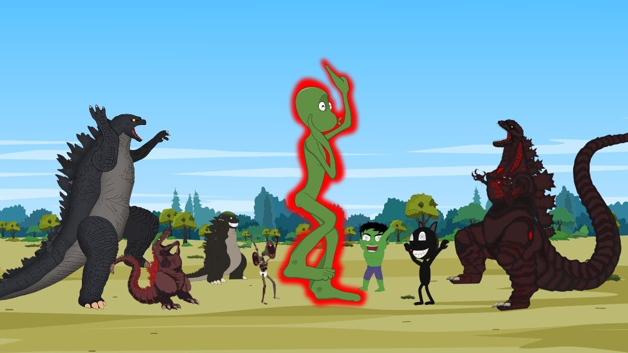 Team Godzilla vs Dame Tu Cosita Speed Challenge Funny | Godzilla Cartoon